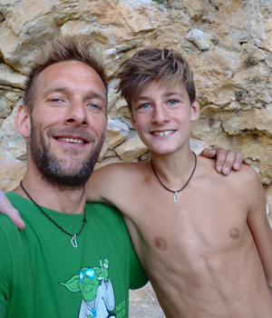 Esben og Noah Seir i Siurana