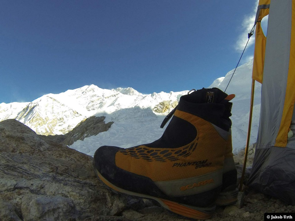 Jakob Urths Scarpa Phantom 6000 på tur. Foto: Jakob Urth.