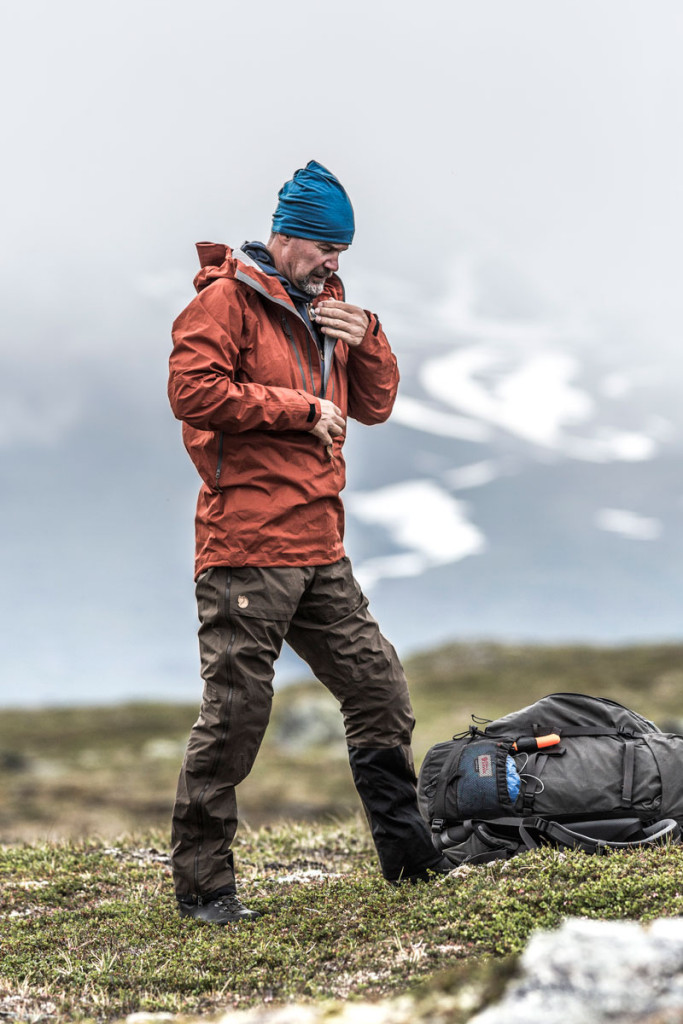 Keb Eco Shell-jakken i aktion. Foto: Fjällräven.