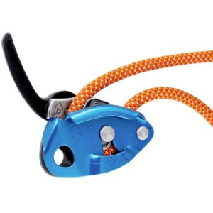 Petzls ikoniske GriGri er en klassisk assisteret rebbremse. Foto: Petzl.