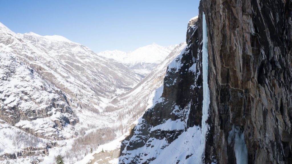 Den majestæstiske linje "REpentance Super", WI6, Cogne, Italien. Foto: Kenneth Jensen.