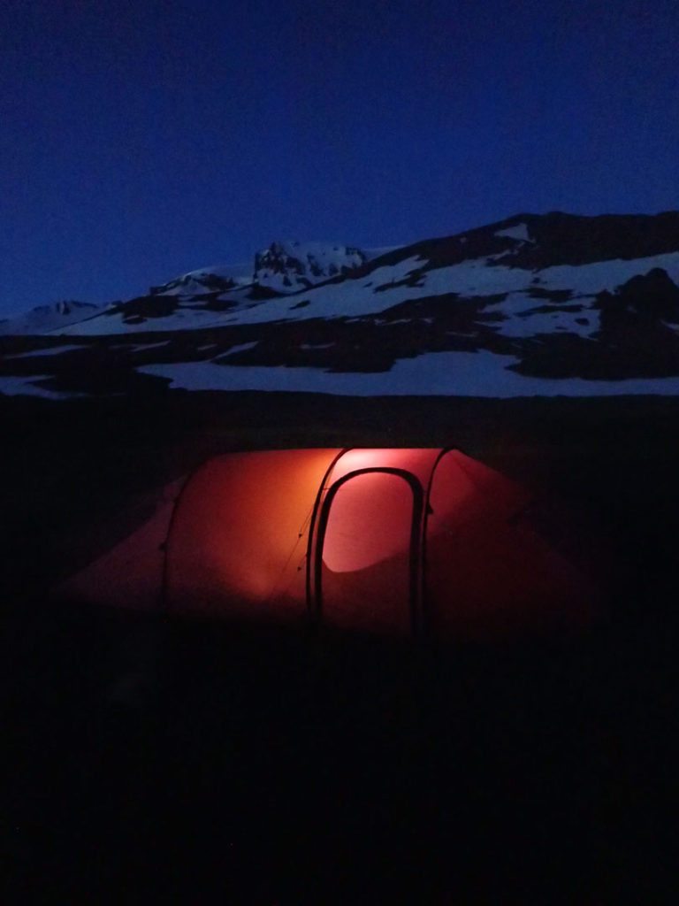 Alines Nammatj 3GT for foden af Islands højeste fjeld, Snæfell. Foto: Aline Boer.