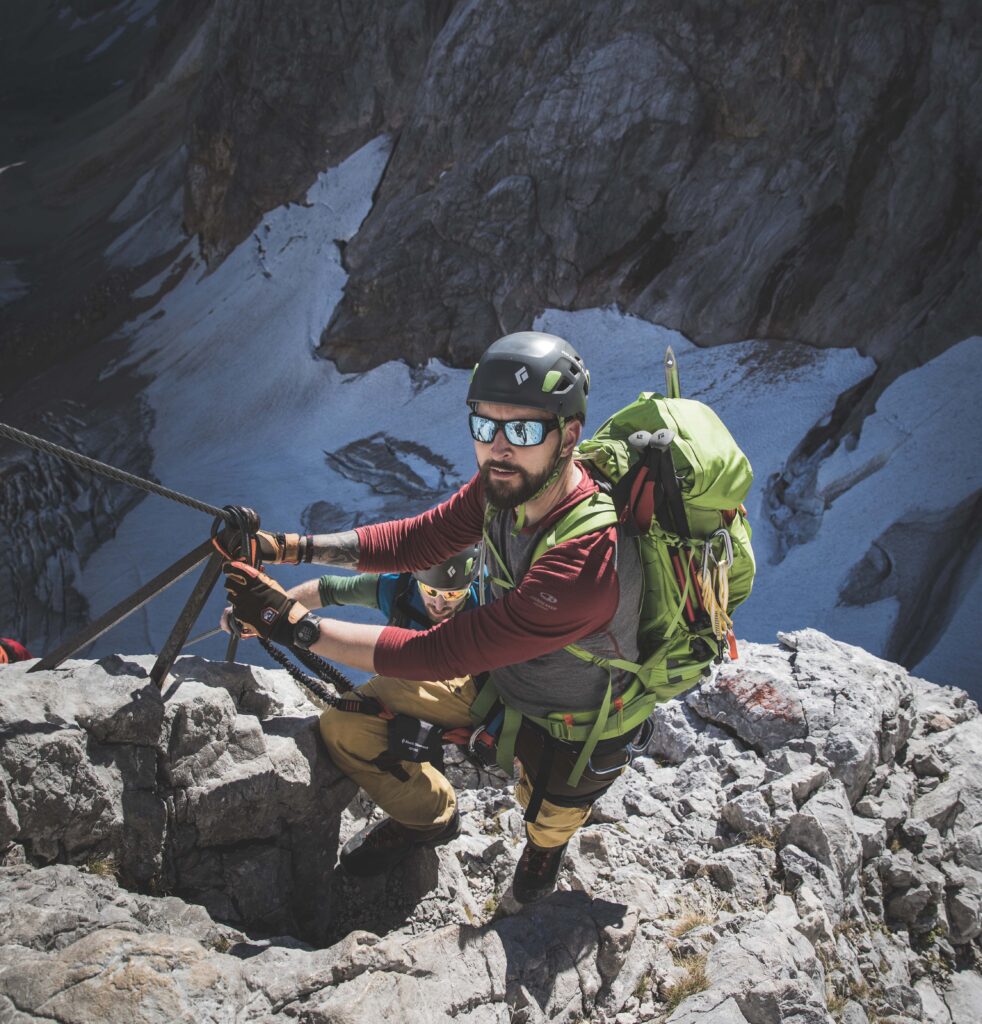 Höllental-ruten involverede også Via-Ferrata-passager.